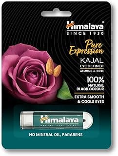 Himalaya Herbals Pencil Kajal Opaque Finish, Black, 2.7G