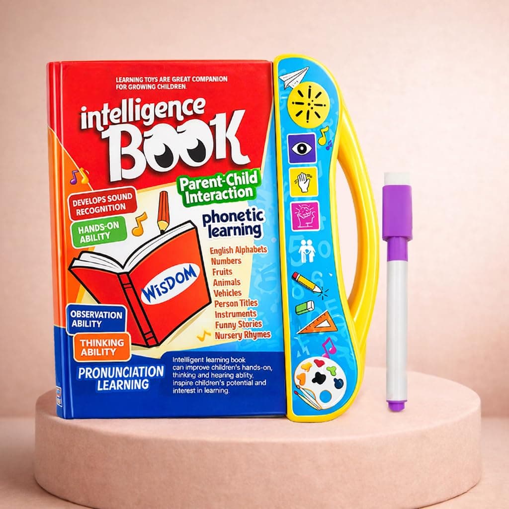 Toyshine Interactive E Learning Children Book Musical English Educational Phonetic Learning Book for 3+ Years Model B Multicolour