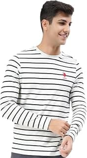 U.S. POLO ASSN. I689 Crew Neck Stripe Lounge T-Shirt