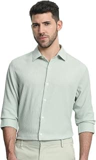 MUFTI Black Solid Slim Fit Shirt