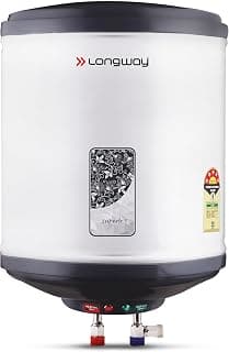 Longway Superb 10 Liters 5 Star Rated Automatic Instant Water Heater for Home | Water Geyser | Electric Geyser with Multiple Safety System & Anti-Rust Coating | 5 Years Warranty on Tank | Gray