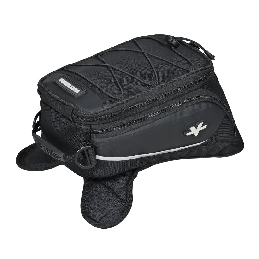 ViaTerra Ace Magnetic Motorcycle Tank Bag 6L – Universal Fit for Metal Tanks, Ideal for Daily Commute, with Free Outer Rain/Dust Cover & EBC Net