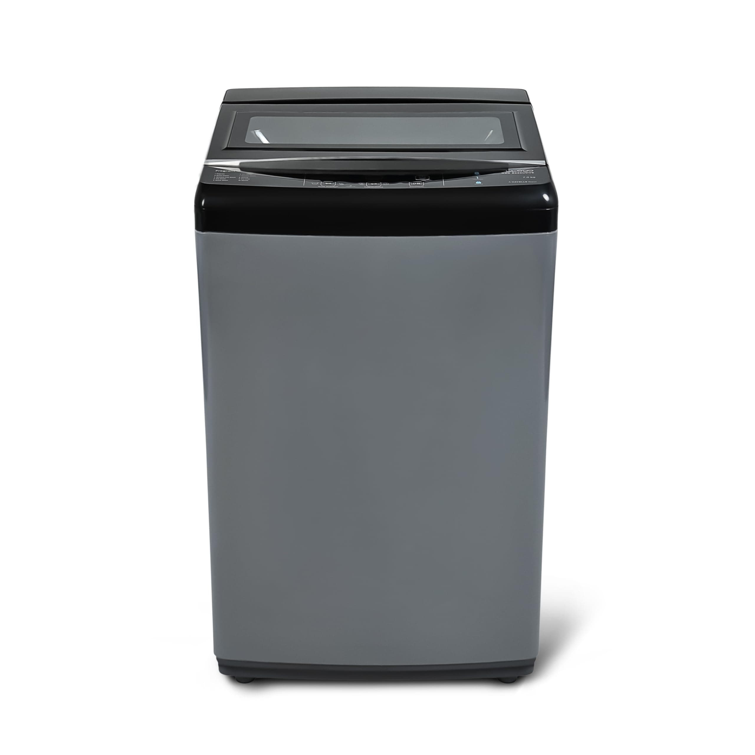Lloyd Neo Executive 7 kg 5 Star Fully Automatic Top Load Washing Machine |710 RPM | Detergent Storage Zone | 14 Wash Programs | In-Built Heater | Reload Function, GLWT705NORIG, Inox Grey)
