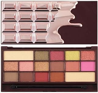 Makeup Revolution Eyeshadow London I Heart Makeup Palette (Eyeshadow), Chocolate Rose Gold V4, Matte & Shimmery Finish, 22g