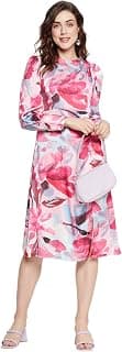 Madame Floral Print Pink Dress