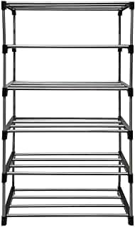 Book Shelf for Home Library, Multipurpose Portable Bookshelf, Unbreakable Material, 6 Layer - Black
