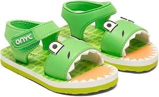 ONYC Premium Crocodile Artistic Kids Sandals - Green (Unisex)