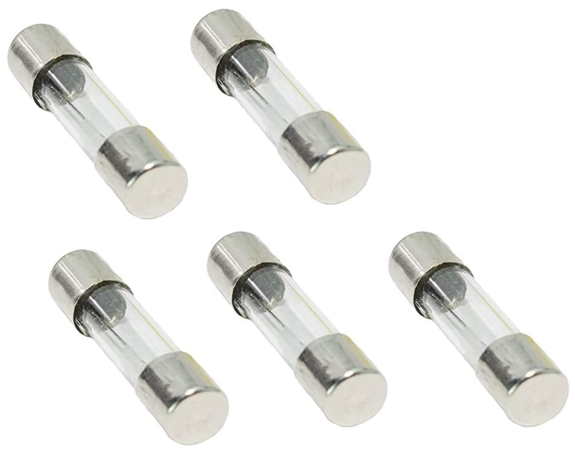 Careflection 6A Fast Blow Glass Fuse Carrier 250v 6A Fuse for Extension Board, Plugs, Extender PC Power Supply Junction Box Safe Protect DIY Easy to Fix replacement(Pack of 5 Pieces)-10 Years warranty