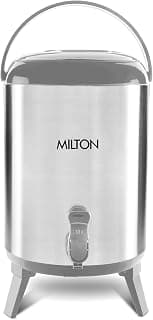 MILTON Stellar 10 Thermosteel Water Jug, 9.3 litres, Steelplain