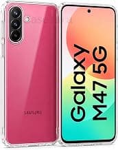 Transparent Back Cover for Samsung Galaxy M47 5G | Galaxy M47 5G | Shockproof Soft TPU Silicone Case | Raised Bumps for Camera & Screen Protection | Slim Fit Crystal Back Cover – Transparent