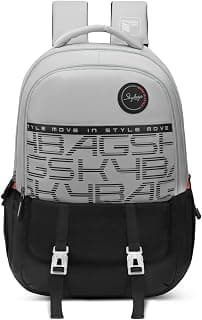 Skybags Aero Pro 38L Casual Backpack for Boys & Girls with 3 Compartments & Adjustable Strap | Insulated Tiffin Pouch | Rain Cover | Aer-Zone Back Panel | Perfect for School & Travel - Unisex