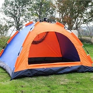 KRISHYAM Polyester Automatic Pop Up Camping Tent - Hydraulic Dome Tent for Camping, Hiking, Travel, Picnic, Fishing, Beach - Includes Carrybag (2 Person-Automatic Hydraulic Tent), Multicolor