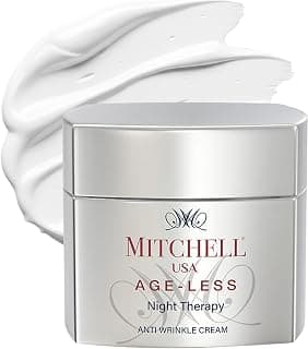 Mitchell USA Night Therapy Anti Aging Night Cream for Women & Men | Reduce Wrinkles & finelines | Lotus Seed Extract & Brahmi Extract | Cocoa Seed Butter Citric Acid | For All Glowing Skin Types | 50g