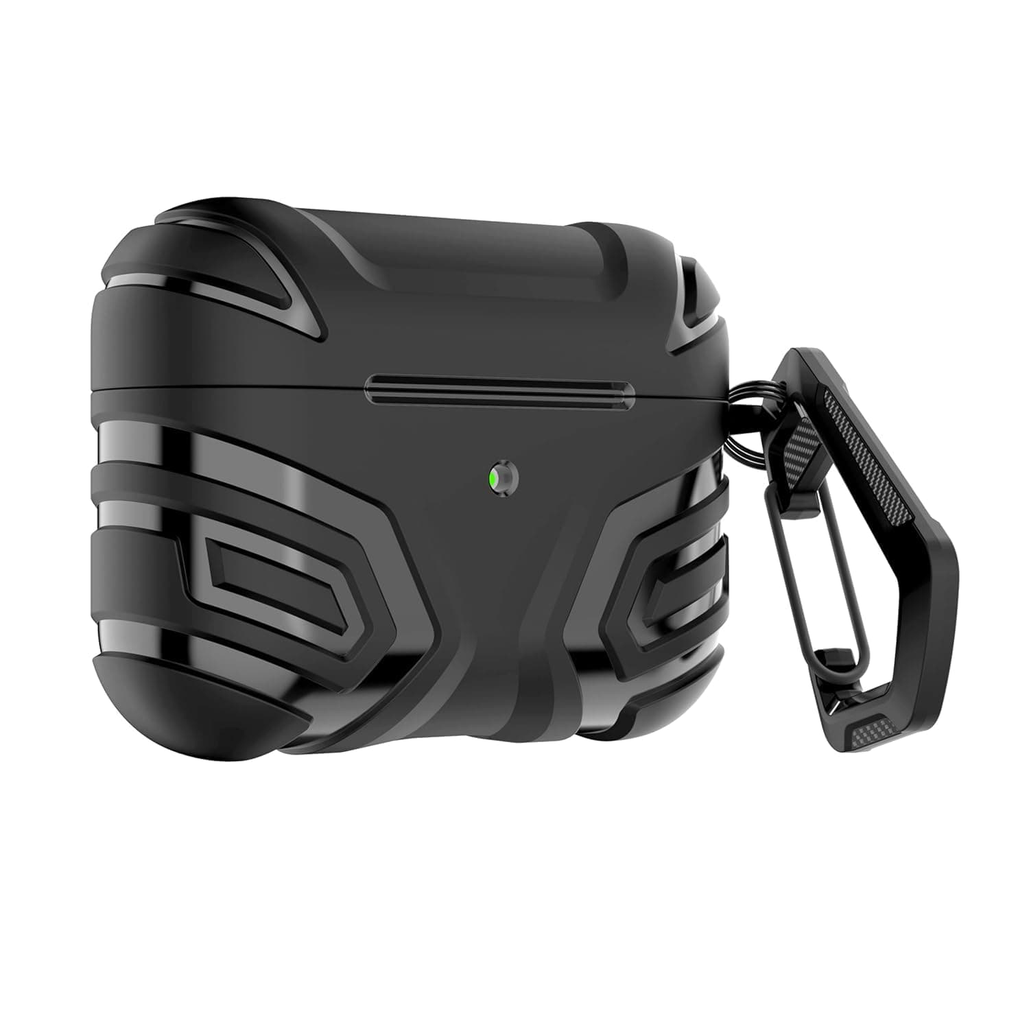 Compatible for AirPods Pro 2 Case (2nd/1st Gen), Military Grade Airpods pro 2nd Generation Case,Hard Shell Full-Body Protective Case Cover with Keychain(2023/2022/2019) Black