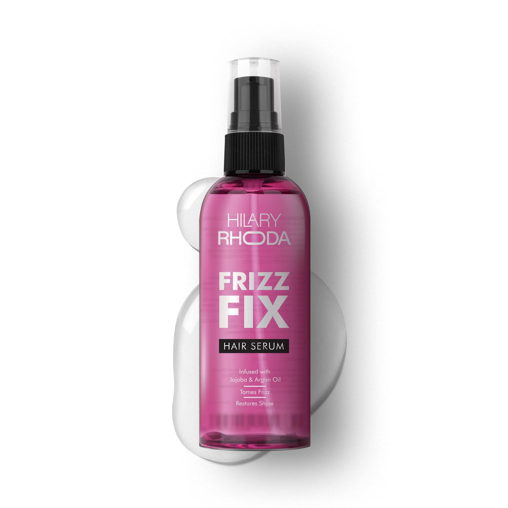 Hilary Rhoda Frizz Fix Hair Serum | Hair Serum for Dry Frizzy Hair | Locks-in Shine & Detangles Hair | Infused with Jojoba Oil & Argan Oil | 80ml