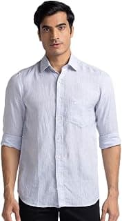 Colorplus Tailored Fit Medium Grey Formal Shirt for Men