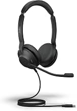 Jabra Evolve2 30 Se On Ear Wired Stereo Noise-Cancelling Headset - Features 2-Microphone Call Technology And Usb-C Cable - Ms Teams Certified, Works With All Other Platforms - Black