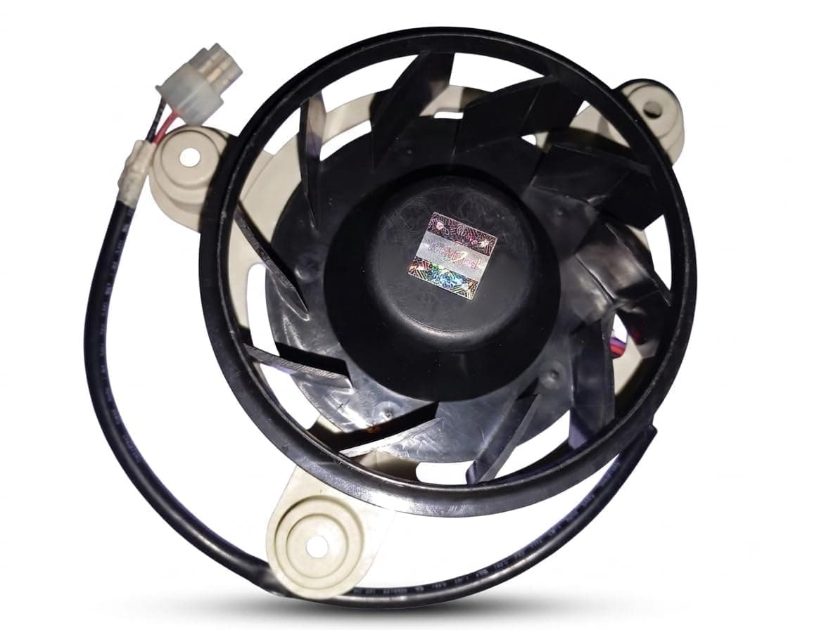 Copper DC Fan Motor 12V Compatible with Whirlpool Double Door Refrigerator | 3 Pin Wire Connector | White & Black | High-Speed Cooling Fan Motor | Durable Replacement Spare Part | Pack of 1