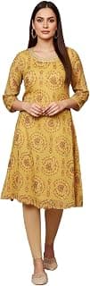Floral Printed A-Line Chiffon Kurta