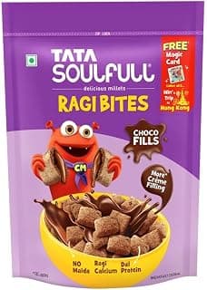 Tata Soulfull Ragi Bites Choco Fills, 250g | 34% Ragi, More Creme Filling