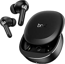 Boat 2025 Launch Airdopes Prime 413, 4Mics ENx, 50hrs Battery, Multipoint, App Support, BT v6.0, 12mm Drivers, ASAP Charge, Bluetooth Earbuds, TWS Ear Buds Wireless Earphones with mic (Active Black)