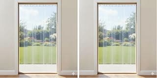 CASA-NEST Polyvinyl Chloride AC Curtain,Size:4.5 ft Wide x 7 ft Long,Transparent AC001,0.15 mm Thick Curtain001 (Pack of 2)