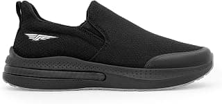 Red Tape Men's Walking Shoes Black Mesh TPU Round Toe Slipon