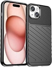 Amazon Brand - Solimo Shockproof Mobile Cover Compatible with Apple iPhone 15 Plus (360 Degree Protection | Protective Design | Anti-Scratch Tough Slim TPU Case), Black