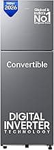 Samsung 236 L, 3 Star, Convertible, Digital Inverter Frost Free Double Door Refrigerator (RT40H28U3THL, Silver, Refined Inox, 2026 Model)