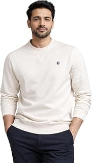 MANE AND MINI Men's Fleece Crew Neck Full Sleeves Sweatshirt