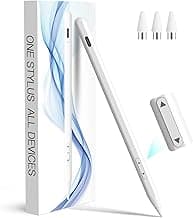 IPad Pencil for iOS & Android Touch Screens, New Designed 10 Mins Fast Charge Stylus Pen for Apple iPad Pro, Air, Mini, (Palm Rejection Only for iPad) iWatch, iPhone, Samsung, Tablet All Devices