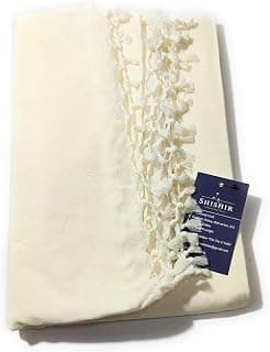 SHISHIR Handloom Soft Bhagalpuri Cotton Chadar/Topsheet/Thin Layer Blanket 250 TC Off White Premium (Single Size) Pack of 1