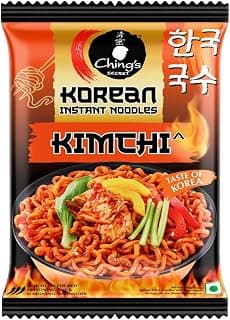 Ching’s Korean Kimchi Instant Noodles, 80g, Veg, It’s Hot, It’s Spicy, It’s Ching’s