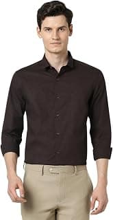 Peter England Men's Solid Regular Fit Shirt