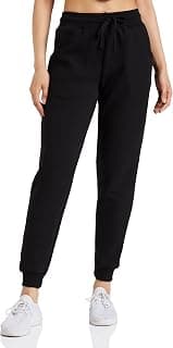 Amazon Brand - Symbol Women Jogger Track Pants | Ankle Length | Regular Fit | Fleece (Available in Plus Sizes)