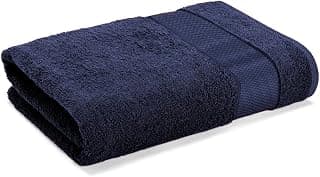 Wakefit Towels for Bath, Towels for Bath Large Size | 500 GSM | Bath Towel for Men/Women, Bathing Towel, Towels for Bath Women/Men, Terry 100% Cotton 1 Piece (Navy Blue)