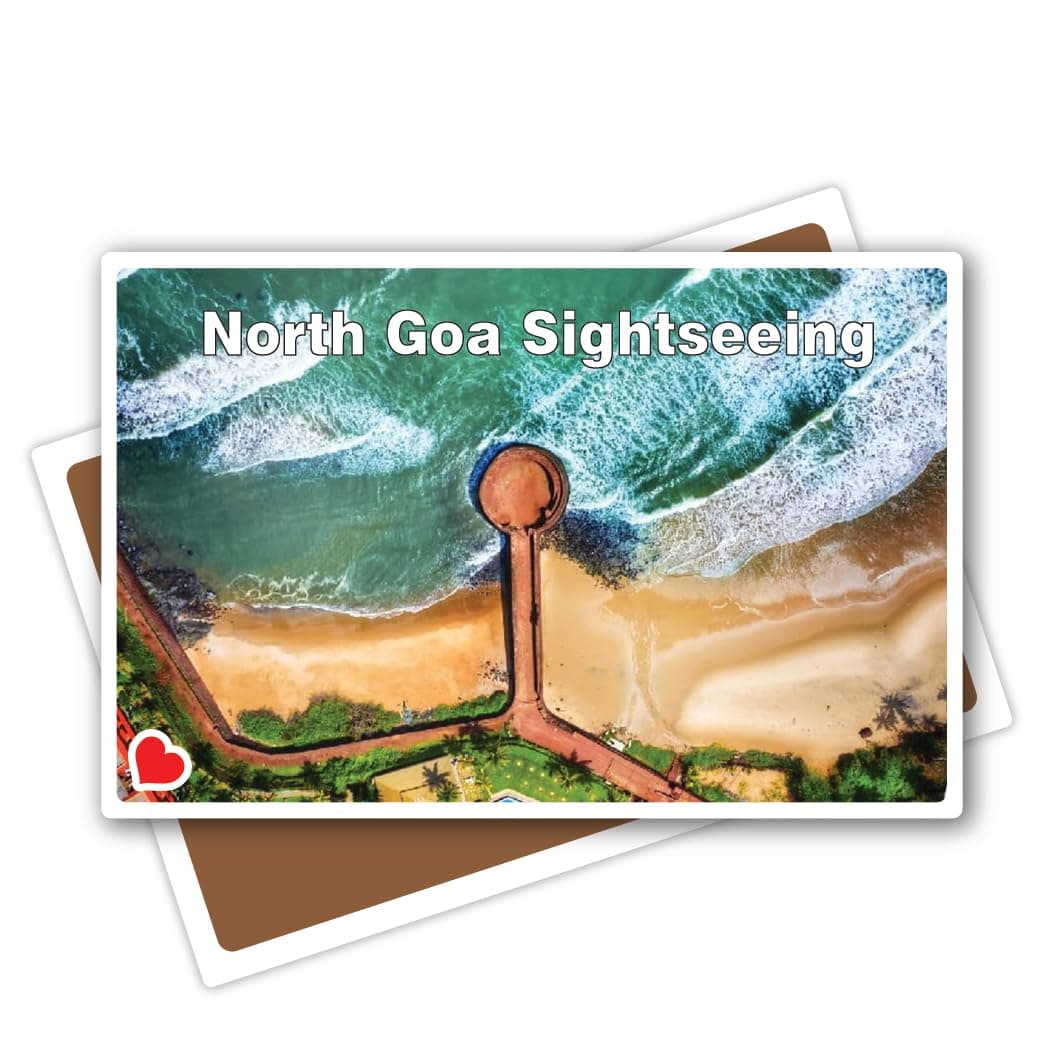 North Goa Sightseeing Rectangle Multicolour Fridge Magnets Travel Lovers Souvenir 3x2 inch, 3mm | Kitchen, Home Office Decorative Refrigerator