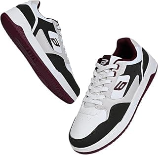 Bond Street Men's Casual Sneakers | PU Upper Lace-Up Shoes with Durable PVC Sole | Lightweight & Stylish Everyday Wear Shoes for Men
