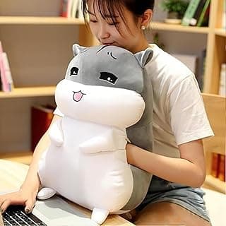 Webby Hamster Plush Pillow Soft Toy Sleeping Doll Cushion Teddy Birthday Gift for Girls Kids 35CM