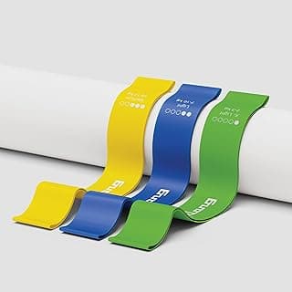 Lifelong Mini Resistance Bands Set of 3 | Theraband, Pullup Band | 2 to 12 KG : Extra Light, Light & Medium Resistance Level | Gym Rubber Band for Exercise, Physio, Yoga, Training