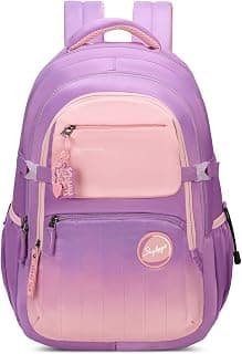 Skybags Riva 37L Casual Backpack for Girls with 3 Compartments & Adjustable Shoulder Strap | 16 Inch Padded Laptop Sleeve | Detachable Happy Pouch & Secret Pocket | Perfect for School & Travel