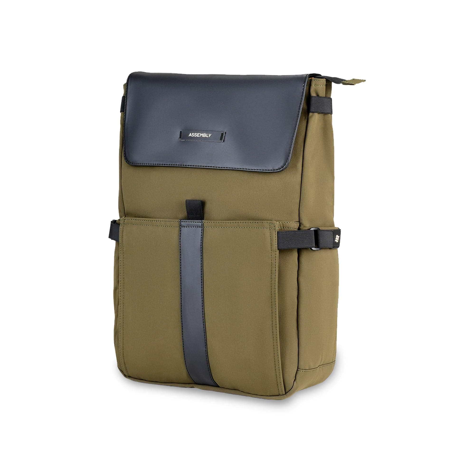 Assembly Kairo 23L Laptop Backpack for Men Women 15.6 Inch Premium PU Leather Office Travel Bag with Tablet Compartment