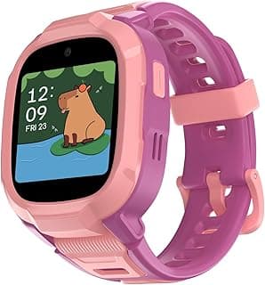 Noise Noise Junior Explorer 2 Smart Watch for Kids with 4G SIM Compatible, 2-Way Video & Voice Calling, Geofencing, Real Time Location Monitoring via Google Maps, IP68, SOS Emergency Alerts (Power Pixel)