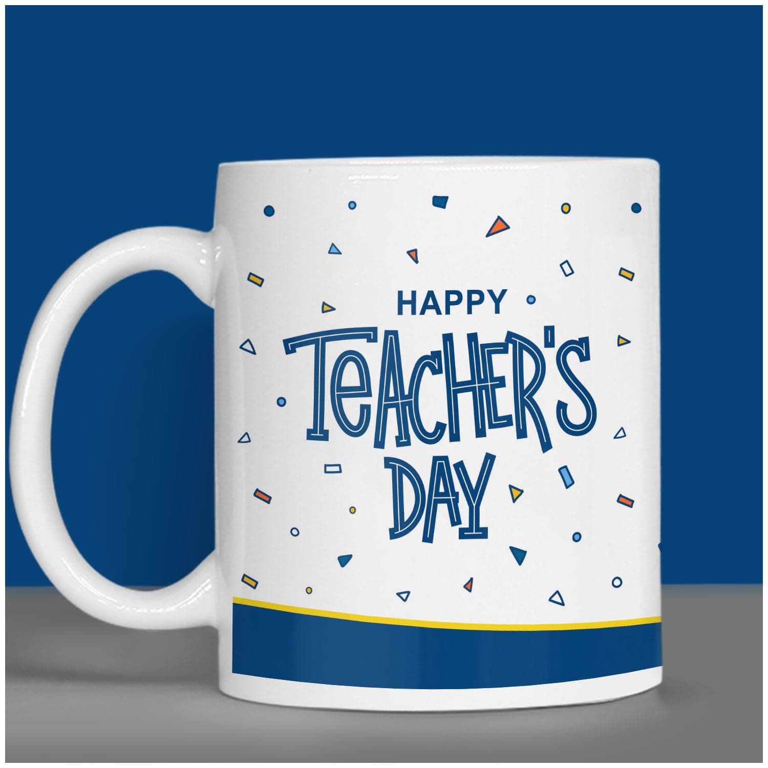 Jhingalala Gift for Teacher I Happy Teacher's Day Printed Ceramic Coffee Mug 325 ml I Teachers Day Gift for Madam I Thank You Gift for Sir, Madam, Professor, Mam, Mentor