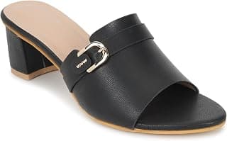 LYDC LONDON Women’s Black Block Heels | Ultra-Comfort Formal Heels for Office, Workwear, Parties & Daily Fashion