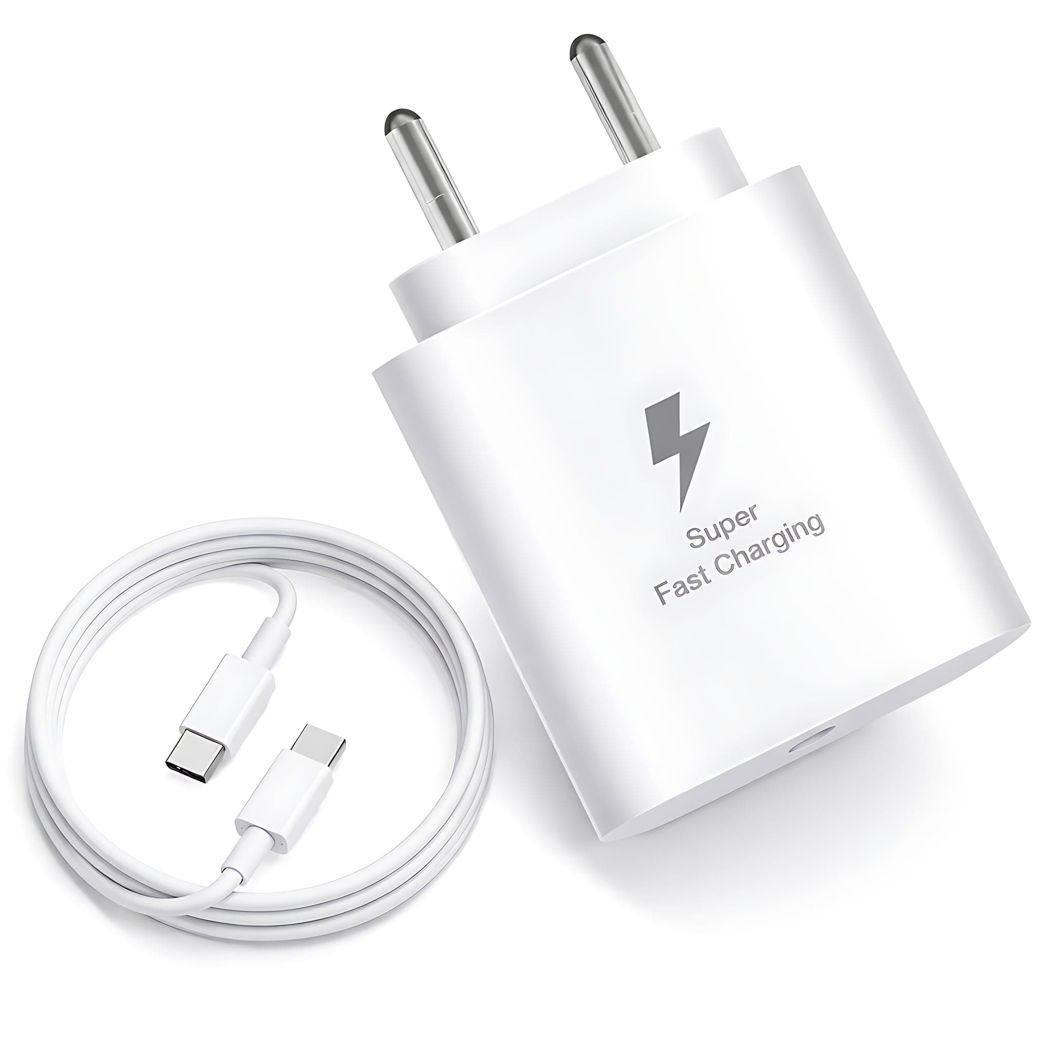 25W Charger with Cable for Samsung Galaxy A14 5G Type C Charger Adapter Compatible with Galaxy A14 Charger, 25 Watt USB Type C to C Pd Charging Adapter C Type, White