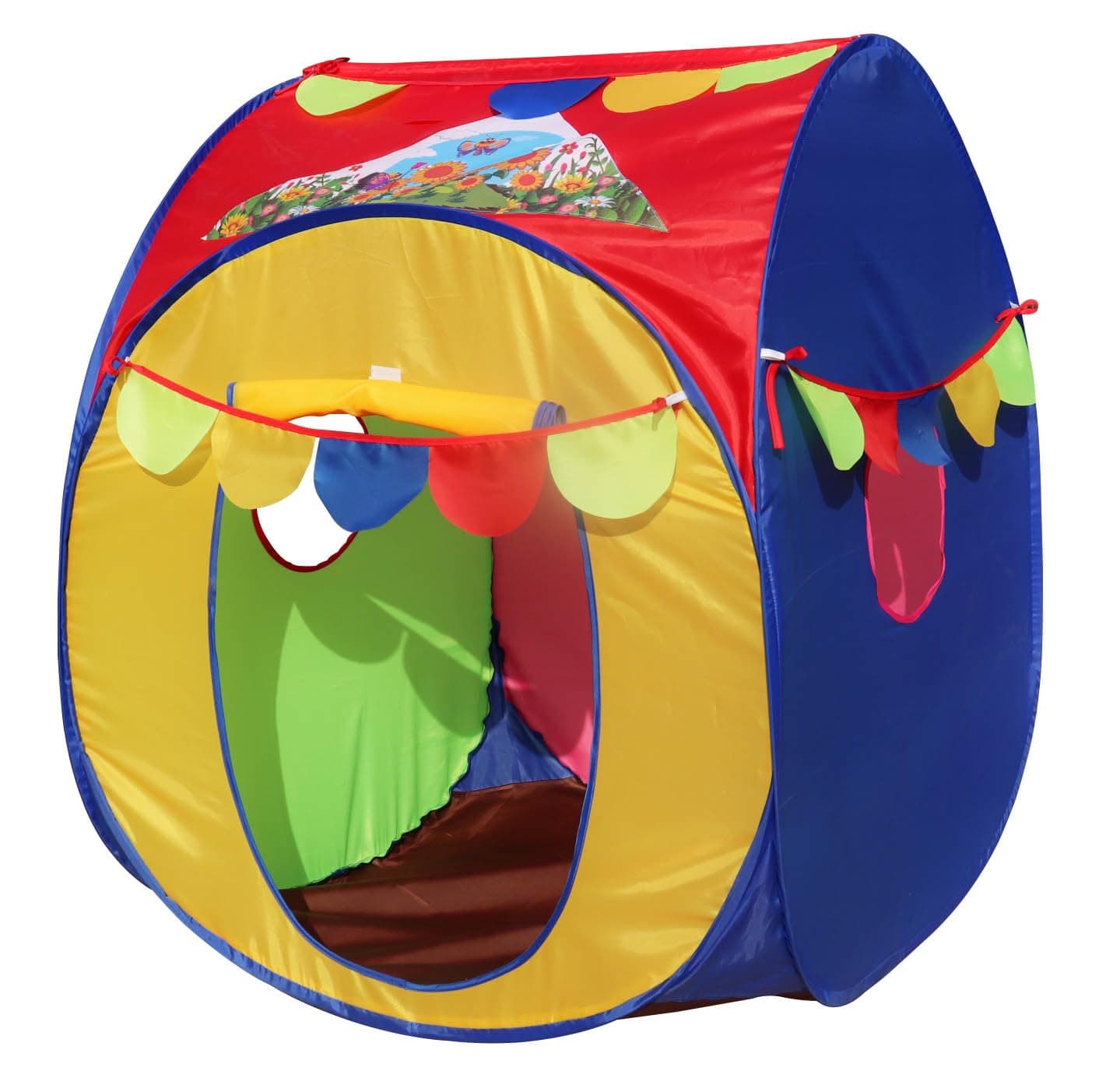 Homecute Pop Up Foldable Hut Type Kids Toys Baby Tent House, Tent House for Girls & Boys, Play Tent House Suitable for 1 Year to 6 Years (Small Size Multicolour)