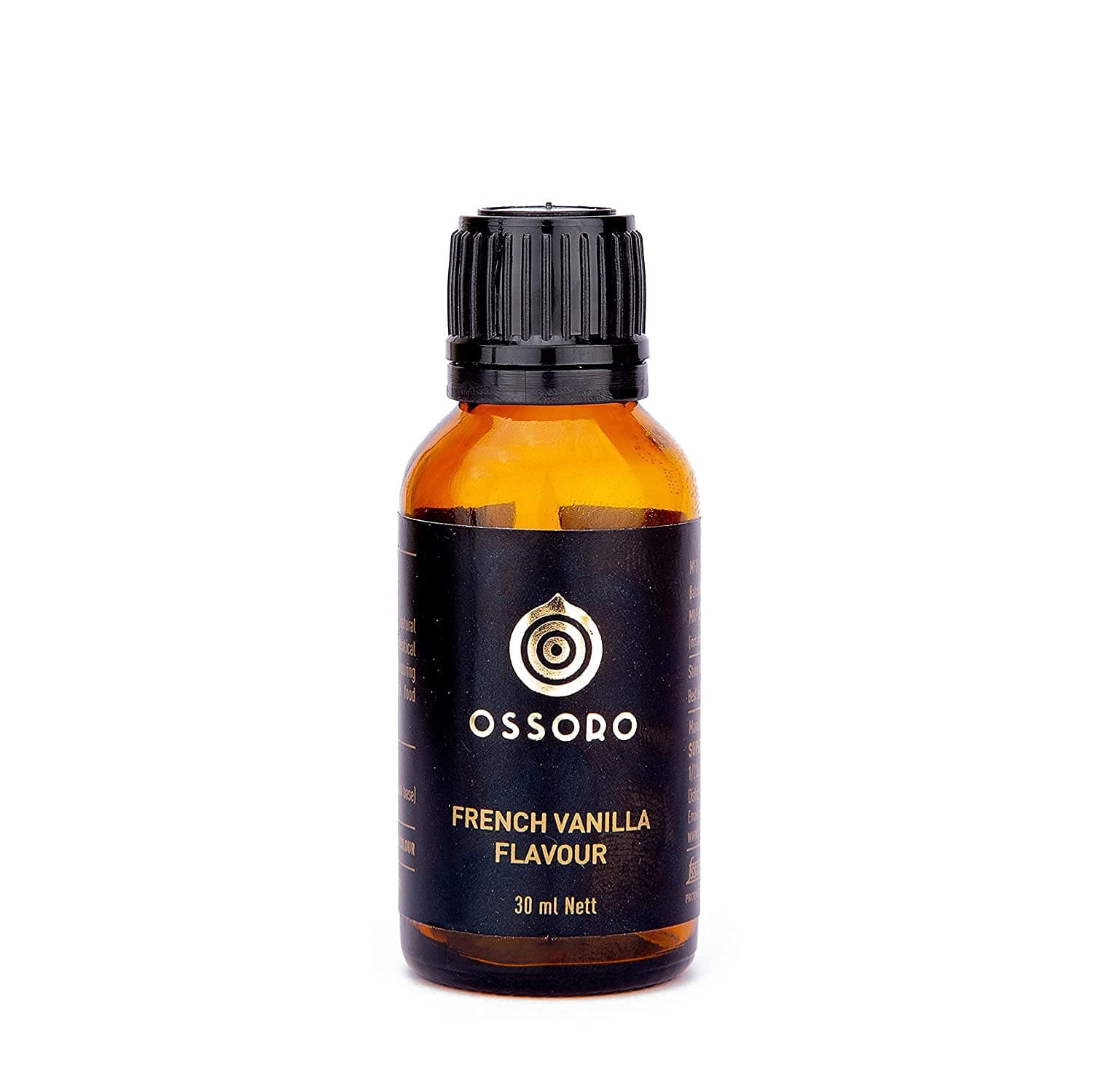 Ossoro French Vanilla Essence for Baking, 30 ml Glass Bottle | Premium Vanilla Extract Ideal for Cakes, Chocolate, Ice Cream, Cookies, Syrup, Desserts & Coffee