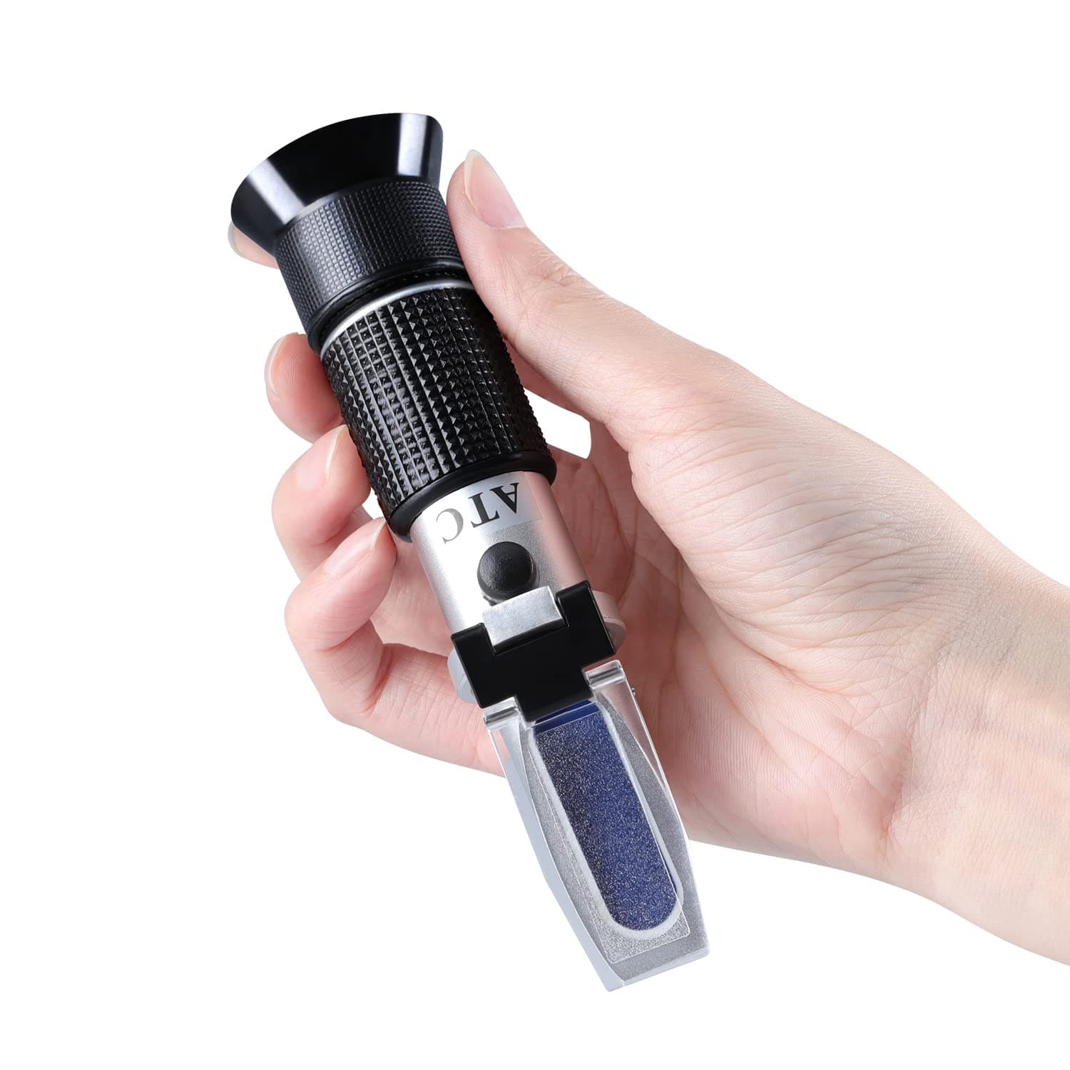 XRCLIF 4-in-1 Antifreeze Refractometer Coolant Tester for Automobile Antifreeze Systems, Battery Acid, Ethylene and Propylene Glycol, Acrylonitrile Butadiene Styrene