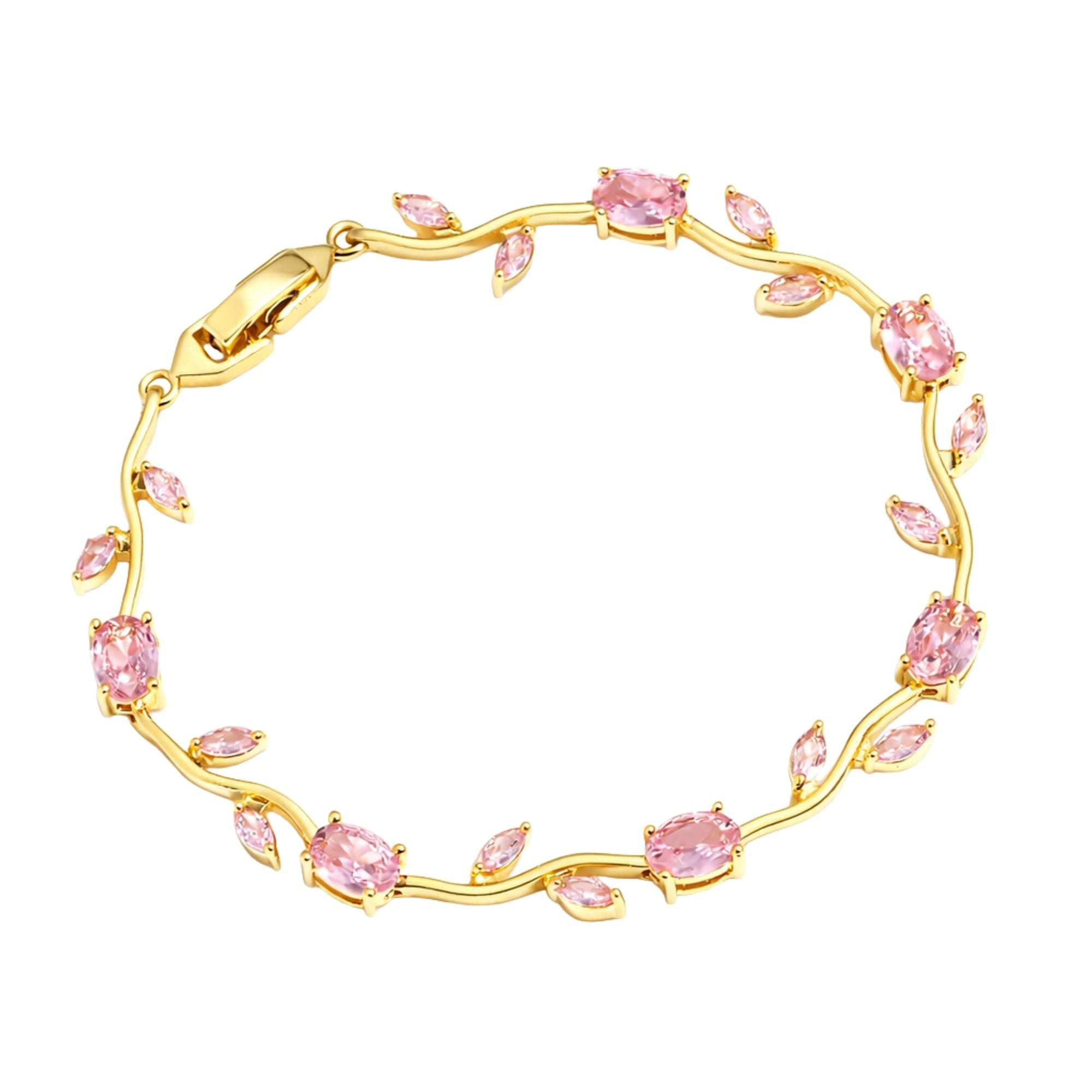 SALVE Coquette Golden Tulip Bracelet for Women Stylish | Anti Tarnish Jewellery for Women, Hand Wristlet for Girls | Aesthetic Accessories for Girls, Valentine’s Gift for Girlfriend